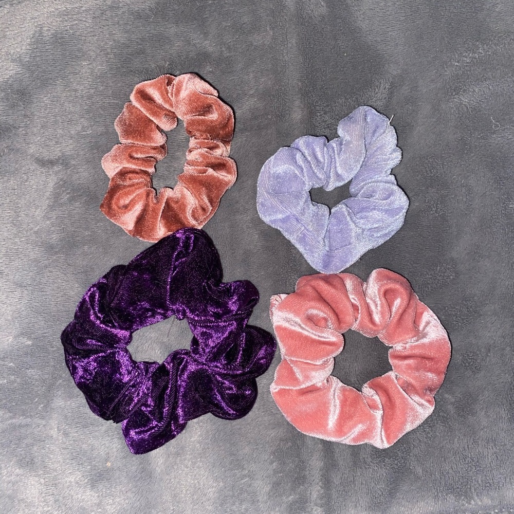 Lightly used Velvet scrunchie set